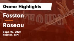 Fosston  vs Roseau  Game Highlights - Sept. 20, 2022
