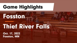Fosston  vs Thief River Falls  Game Highlights - Oct. 17, 2022