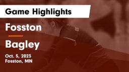 Fosston  vs Bagley  Game Highlights - Oct. 5, 2023