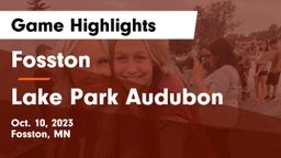 Fosston  vs Lake Park Audubon  Game Highlights - Oct. 10, 2023