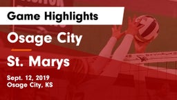 Osage City  vs St. Marys  Game Highlights - Sept. 12, 2019
