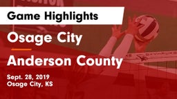 Osage City  vs Anderson County  Game Highlights - Sept. 28, 2019