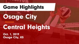 Osage City  vs Central Heights  Game Highlights - Oct. 1, 2019