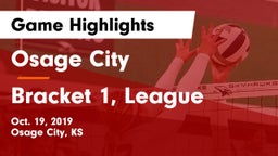 Osage City  vs Bracket 1, League Game Highlights - Oct. 19, 2019