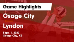 Osage City  vs Lyndon  Game Highlights - Sept. 1, 2020