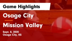 Osage City  vs Mission Valley  Game Highlights - Sept. 8, 2020