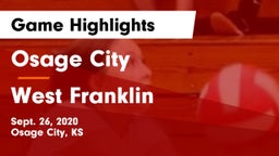 Osage City  vs West Franklin  Game Highlights - Sept. 26, 2020