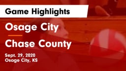 Osage City  vs Chase County  Game Highlights - Sept. 29, 2020