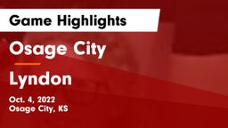 Osage City  vs Lyndon  Game Highlights - Oct. 4, 2022