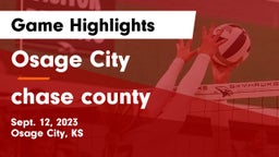 Osage City  vs chase county Game Highlights - Sept. 12, 2023