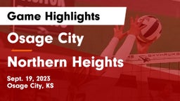 Osage City  vs Northern Heights  Game Highlights - Sept. 19, 2023