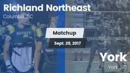 Matchup: Richland Northeast vs. York  2017