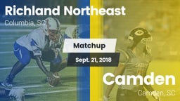 Matchup: Richland Northeast vs. Camden  2018