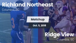 Matchup: Richland Northeast vs. Ridge View  2018