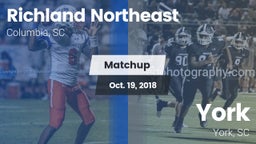 Matchup: Richland Northeast vs. York  2018
