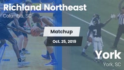 Matchup: Richland Northeast vs. York  2019