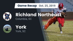 Recap: Richland Northeast  vs. York  2019
