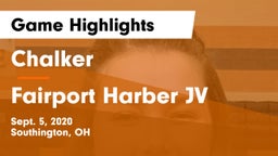 Chalker  vs Fairport Harber JV Game Highlights - Sept. 5, 2020