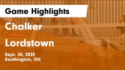 Chalker  vs Lordstown Game Highlights - Sept. 30, 2020