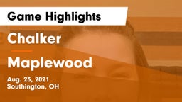 Chalker  vs Maplewood Game Highlights - Aug. 23, 2021