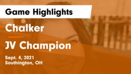 Chalker  vs JV Champion Game Highlights - Sept. 4, 2021