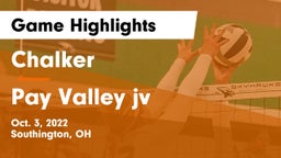 Chalker  vs Pay Valley jv Game Highlights - Oct. 3, 2022