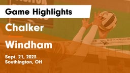 Chalker  vs Windham  Game Highlights - Sept. 21, 2023