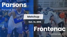 Matchup: Parsons vs. Frontenac  2016