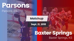 Matchup: Parsons vs. Baxter Springs   2018