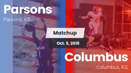 Matchup: Parsons vs. Columbus  2018