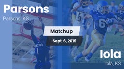 Matchup: Parsons vs. Iola  2019