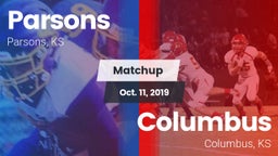 Matchup: Parsons vs. Columbus  2019