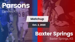 Matchup: Parsons vs. Baxter Springs   2020