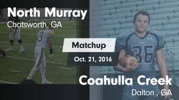 Matchup: North Murray vs. Coahulla Creek  2016