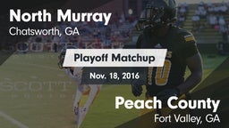 Matchup: North Murray vs. Peach County  2016