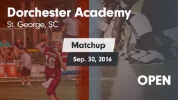 Matchup: Dorchester Academy vs. OPEN 2016