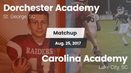 Matchup: Dorchester Academy vs. Carolina Academy  2017