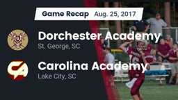 Recap: Dorchester Academy  vs. Carolina Academy  2017