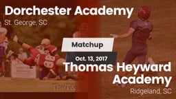 Matchup: Dorchester Academy vs. Thomas Heyward Academy  2017