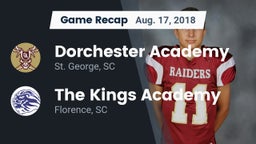 Recap: Dorchester Academy  vs. The Kings Academy 2018