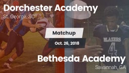 Matchup: Dorchester Academy vs. Bethesda Academy 2018
