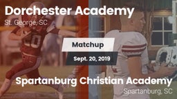 Matchup: Dorchester Academy vs. Spartanburg Christian Academy  2019