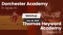 Matchup: Dorchester Academy vs. Thomas Heyward Academy  2019