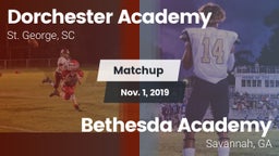 Matchup: Dorchester Academy vs. Bethesda Academy 2019