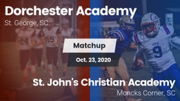 Matchup: Dorchester Academy vs. St. John's Christian Academy  2020