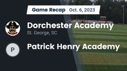 Recap: Dorchester Academy  vs. Patrick Henry Academy 2023