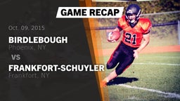 Recap: Birdlebough  vs. Frankfort-Schuyler  2015