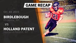 Recap: Birdlebough  vs. Holland Patent  2015