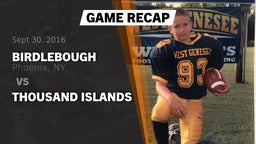 Recap: Birdlebough  vs. Thousand Islands 2016