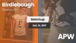 Matchup: Birdlebough vs. APW 2017